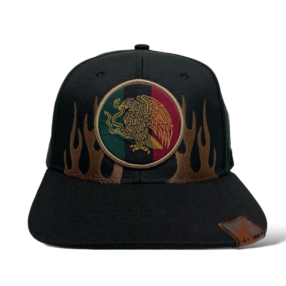 Mexico Federal Eagle Logo Flat Bill Snapback Cap